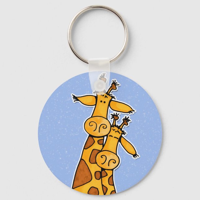 2 giraffes keychain (Front)