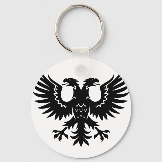 2 headed eagle keychain (Front)