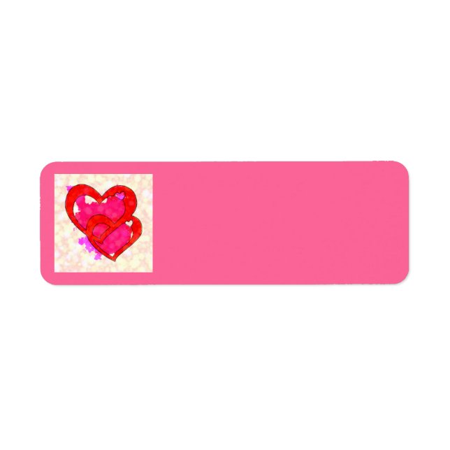 2 HEARTS Address Labels (Front)