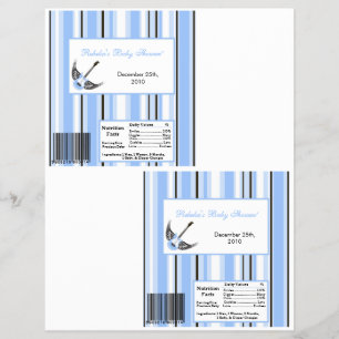 2 Hershey's Large Bar Wrapper Boy Blue Punk Rocker