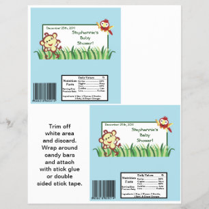 2 Hershey's Large Bar Wrapper Rain-forest Jungle