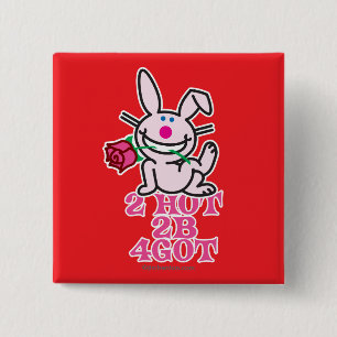 2 Hot 2 Inch Square Button