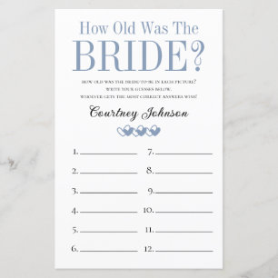 2 in 1 Bridal Shower Games