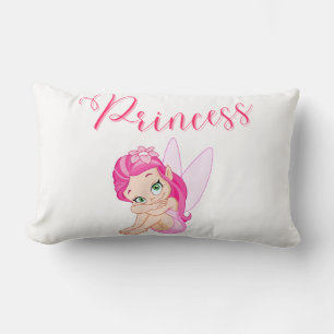 2 In 1 Pink Princess Fairy Lumbar Pillow