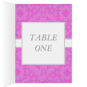 2-in-1 Wedding Reception Table Cards & Menu Cards