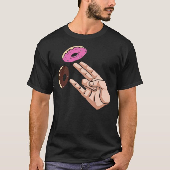 2 In The Pink 1 In the Stink Dirty Donut Funny Gif T-Shirt (Front)