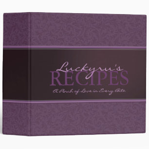 2 Inch Floral with Ribbon Recipe Binder