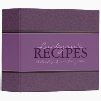 2 Inch Floral with Ribbon Recipe Binder
