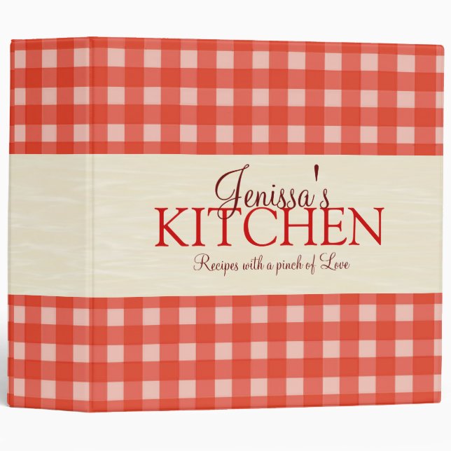 2 Inch Picnic Recipe Binder (Front/Spine)