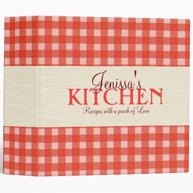 2 Inch Picnic Recipe Binder (Front/Spine)
