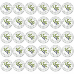 2-inch Regular Mason Jar Lid Vinyl Blueberry Jelly