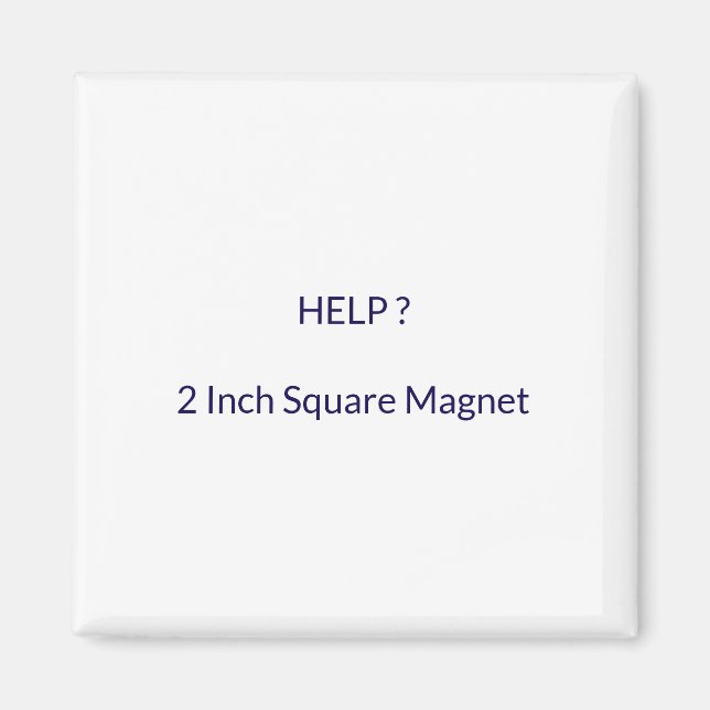 2 Inch Square Magnet (Front)