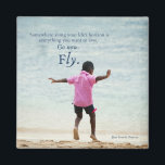 2 Inch Square Magnet<br><div class="desc">The future is wide open. Encourage someone you care about to spread their wings and fly. This poem will give them incredible hope in what’s to come. Great for a graduate or young person tackling something new.</div>