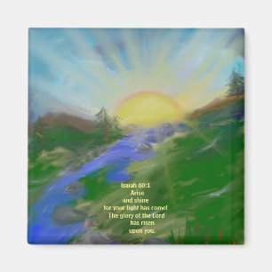 2 Inch Square Magnet inspirational scripture