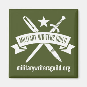 2-inch square magnet, Olive Drab Magnet