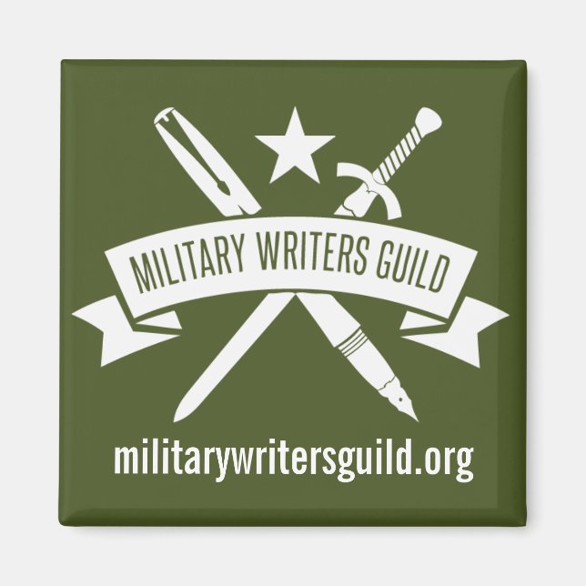 2-inch square magnet, Olive Drab Magnet (Front)