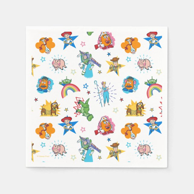 2 Infinity and Beyond Toy Story - Baby Shower Napkin (Front)