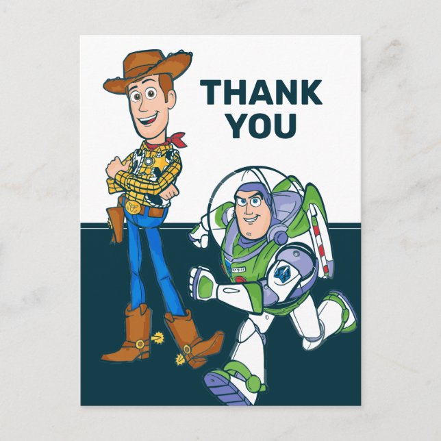 2 Infinity and Beyond Toy Story - Baby Shower Postcard (Front)