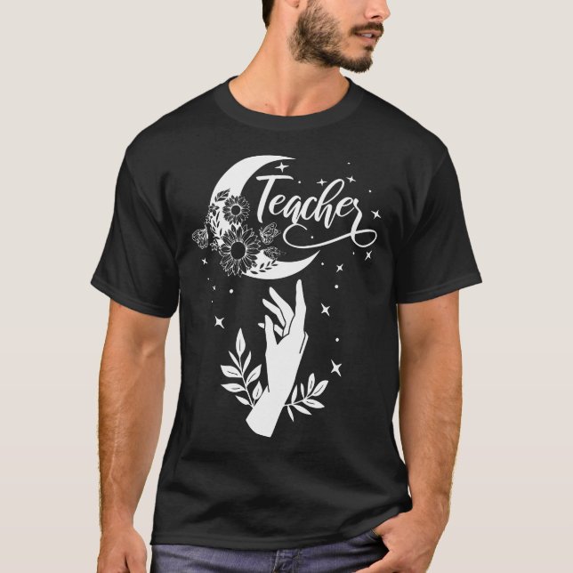 2- Inspirational Teacher Shirt, Minimalist Teacher T-Shirt (Front)