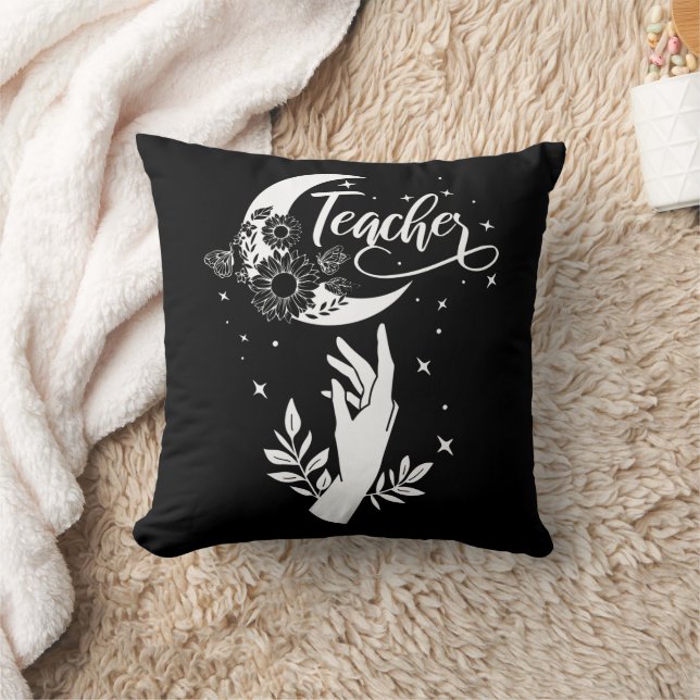 2- Inspirational Teacher Shirt, Minimalist Teacher Throw Pillow (Blanket)