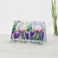*~*  2 IRIS FLOWERS TV2 Sympathy Love Light