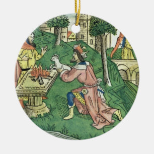 2 Kings 16 9-16 The people of Damascus are taken c Ceramic Ornament