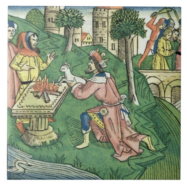 2 Kings 16 9-16 The people of Damascus are taken c Tile (Front)