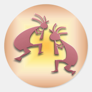 2 Kokopelli #77 Classic Round Sticker
