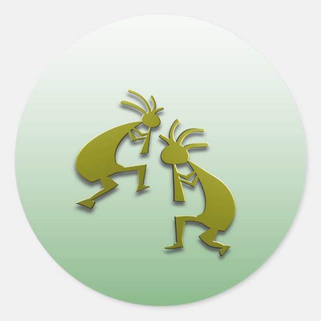 2 Kokopelli #81 Classic Round Sticker (Front)