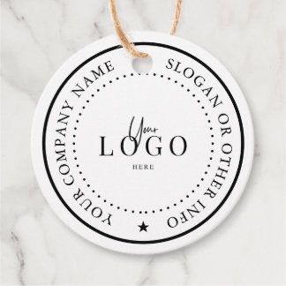  2" Kraft Custom Circle Round Favour Tags