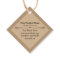 2" Kraft Diamond Shape Custom Hang Tag with String
