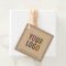 2" Kraft Square Hang Tags with String Custom Logo