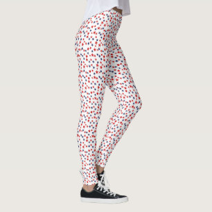 2 Layer - Stars Red NB DIY Wht Leggings