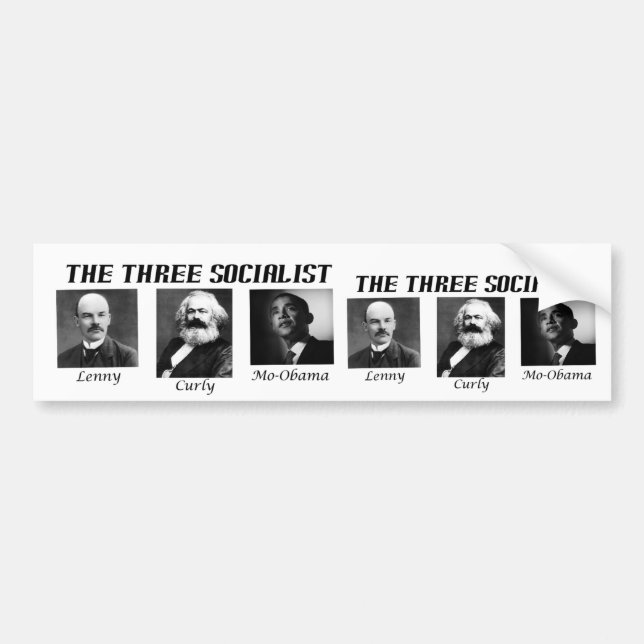 2 les trois autocollants socialistes (Devant)