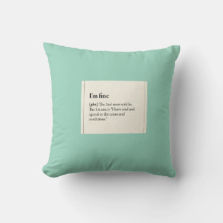 2 Lies and No Truths Throw Pillow