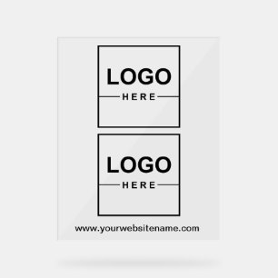 2 logos d'entreprise Panneau signalétique professi