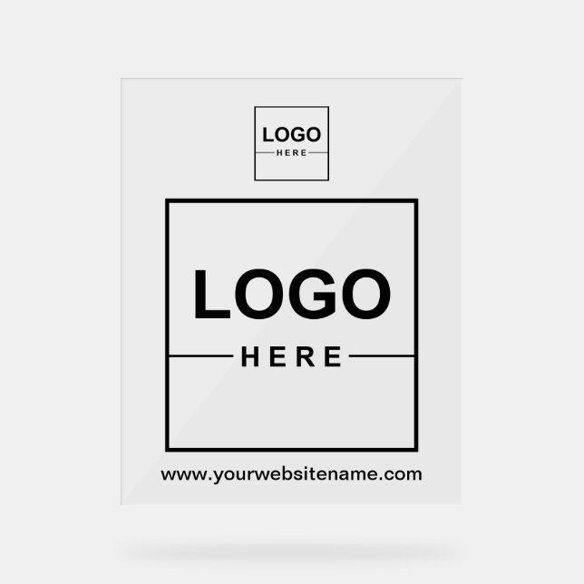 2 Logos d'entreprise Symbole acrylique de marque (Recto)