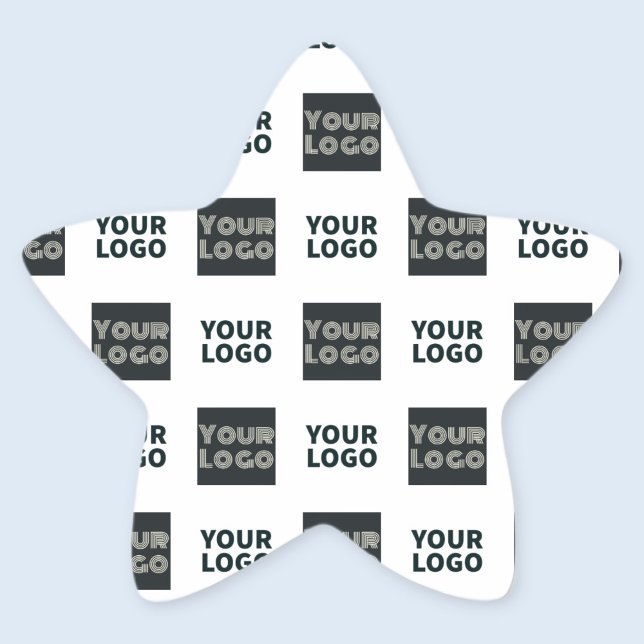 2 Logo's Simple Repeating Logo | White Star Sticker (Creator Uploaded)
