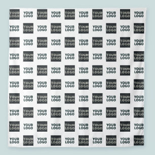 2 Logo's Simple Repeating Logo   White Tapestry