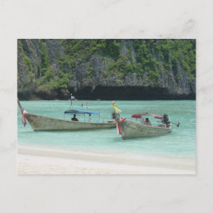 2 Longtail boats - Phi Phi Islands, Thailand Postcard