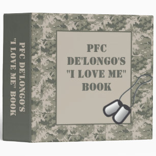 2"  Love Me Promotion Binder ARMY ACU Camo Camoufl