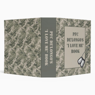 2"  Love Me Promotion Binder ARMY ACU Camo Camoufl