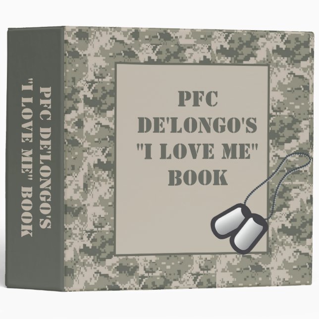 2" Love Me Promotion Classeur ARMY ACU Camo Camouf (Devant/Côté)