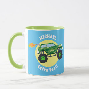 2 Monster Trucks, Name & Message Mug