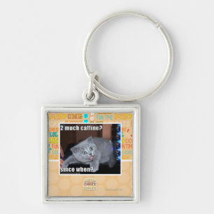 2 much caffine? keychain