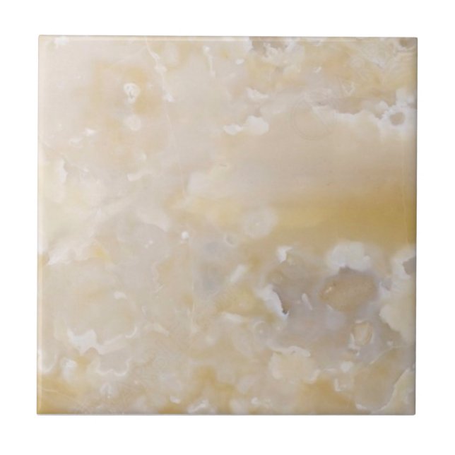 2 of 2 Apricot Faux Onyx 4.5" & 6" Repro Wall Tile (Front)