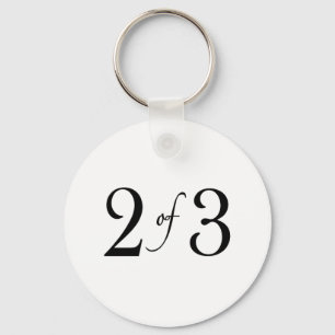 2 of 3 (middle child) keychain