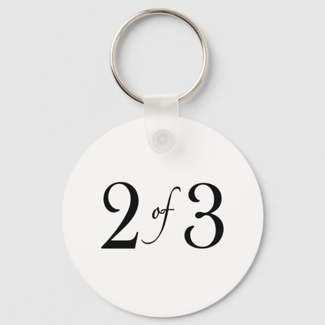 2 of 3 (middle child) keychain (Front)