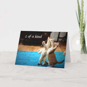 "2 OF A KIND" TWIN CHRISTMAS GREETING CARD