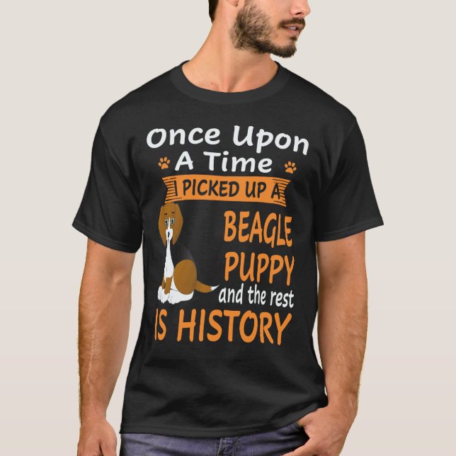 2 One Upon A Time -  Beagle Puppy Beagle T-Shirt (Front)